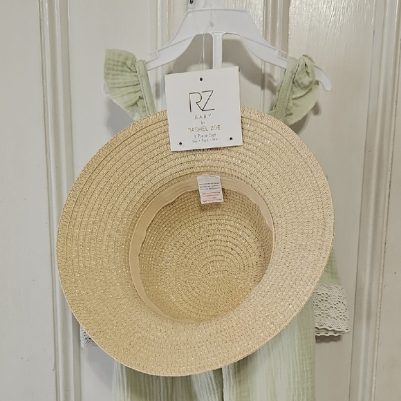 RZ Baby by Rachel Zoe Mint Green Boho Set w/ Hat – 12M (NWT - Picture 9 of 15